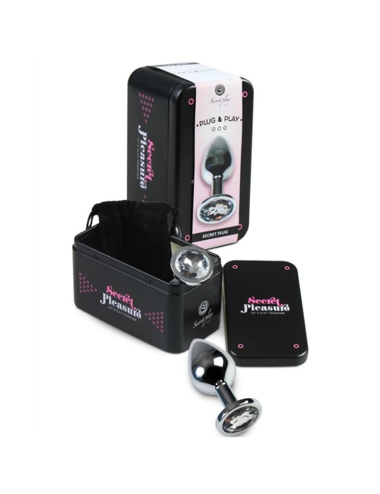 plug anal en aluminium transparent secretplay 8cm_2