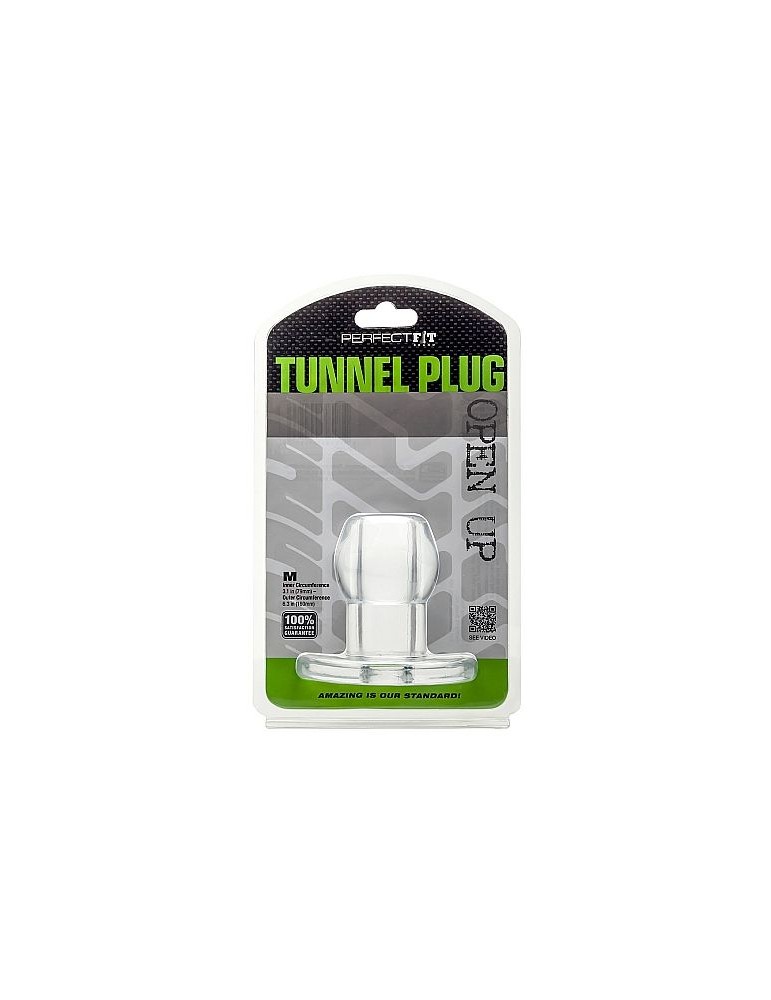 perfect fit plug tunnel silicone transparent m
