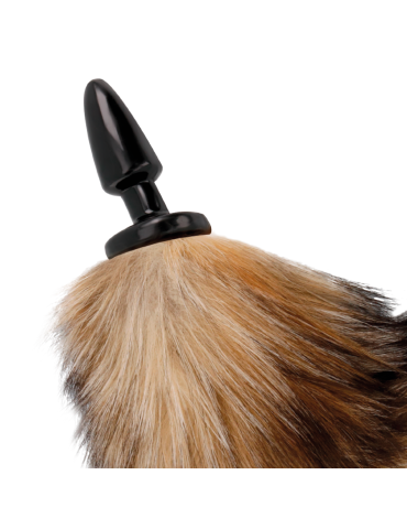 colle naturelle obscurité avec plug anal silicone 10cm_3