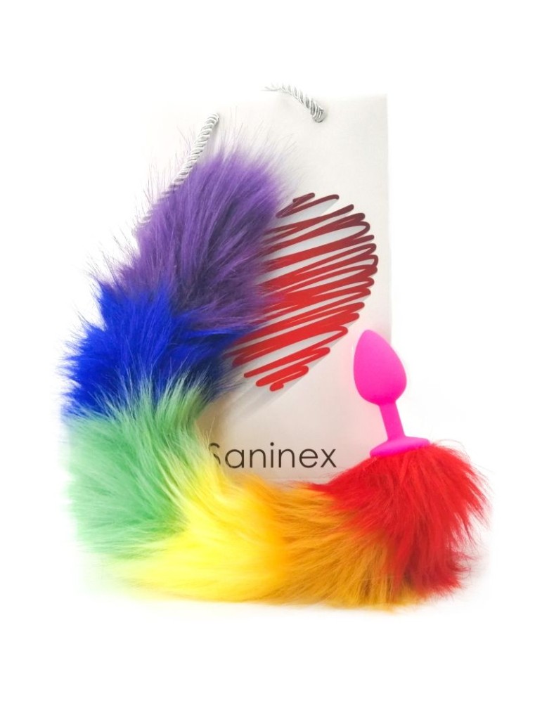 prise sensation saninex avec queue arc-en-ciel