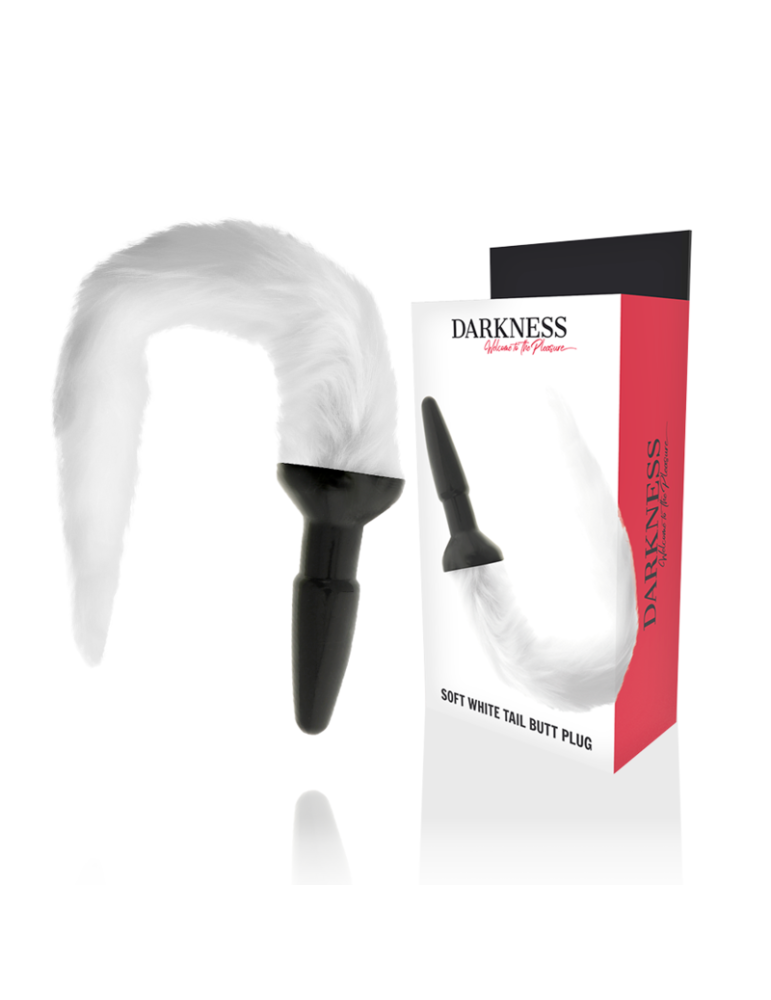 plug anal en silicone obscurité avec de la colle blanche