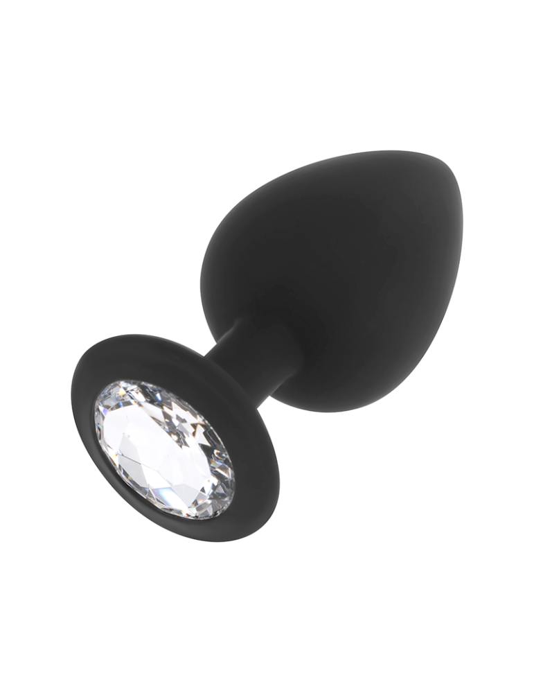 ohmama plug anal en silicone diamant taille s - 7 cm