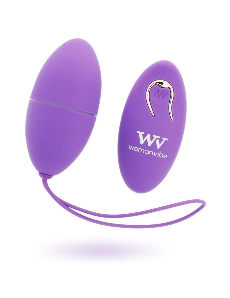 womanvibe alsan télécommande oeuf noir silicone violet_2