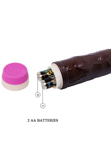 vagues de plaisir vibromasseur réaliste marron 23 cm_4