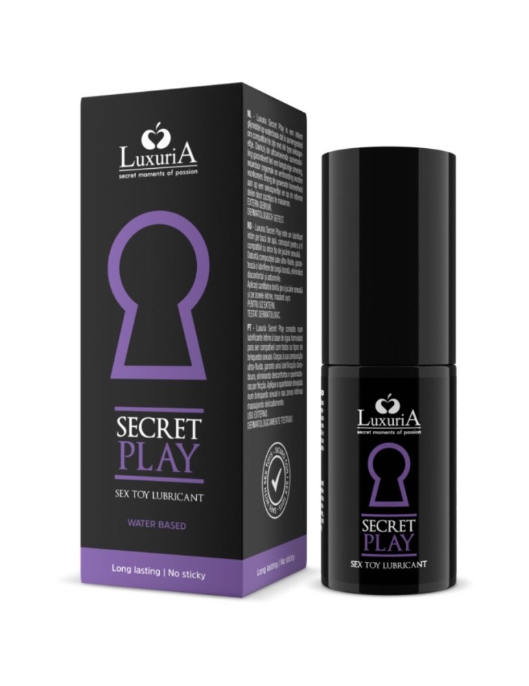 lubrifiant luxuria pour jouets secret play 30 ml