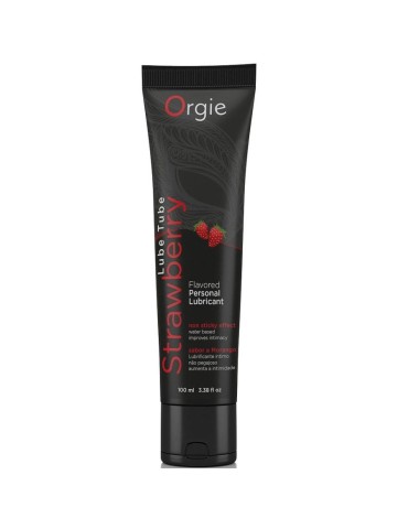 lubrifiant à base d'eau fraise orgie 100 ml
