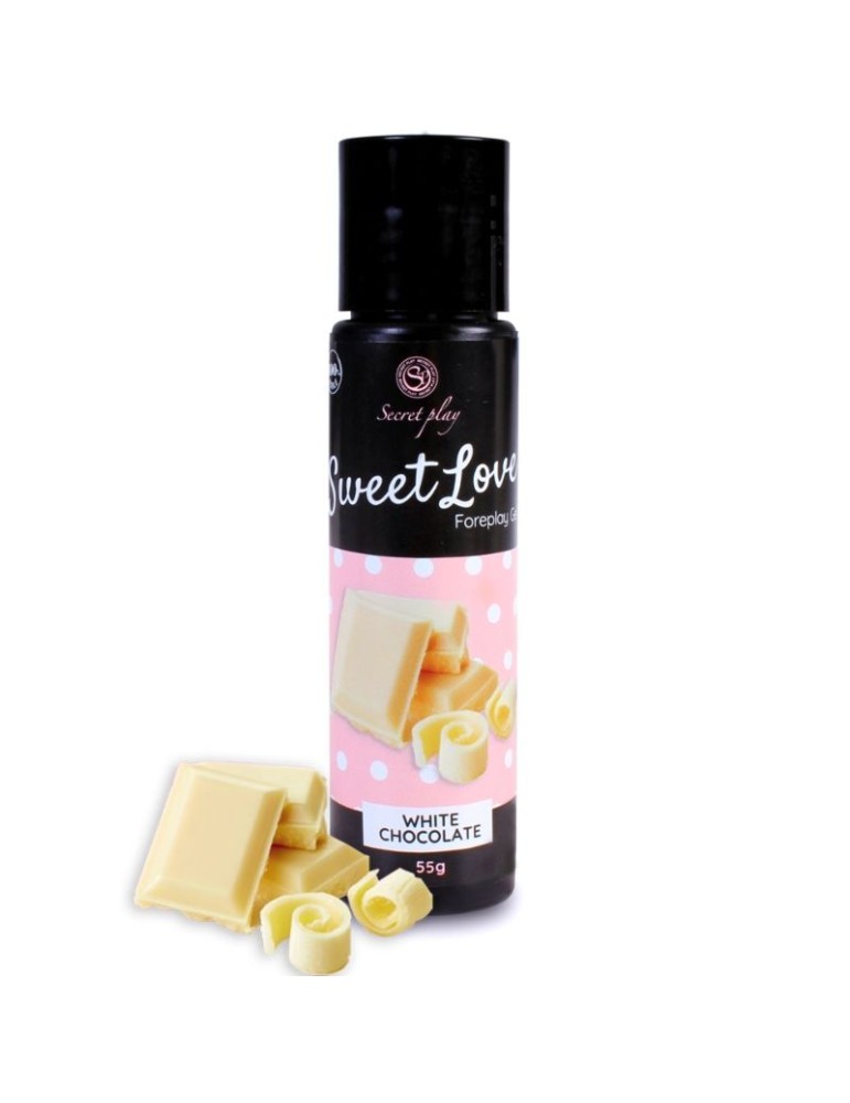 secretplay gel sweet love chocolat blanc 60 ml
