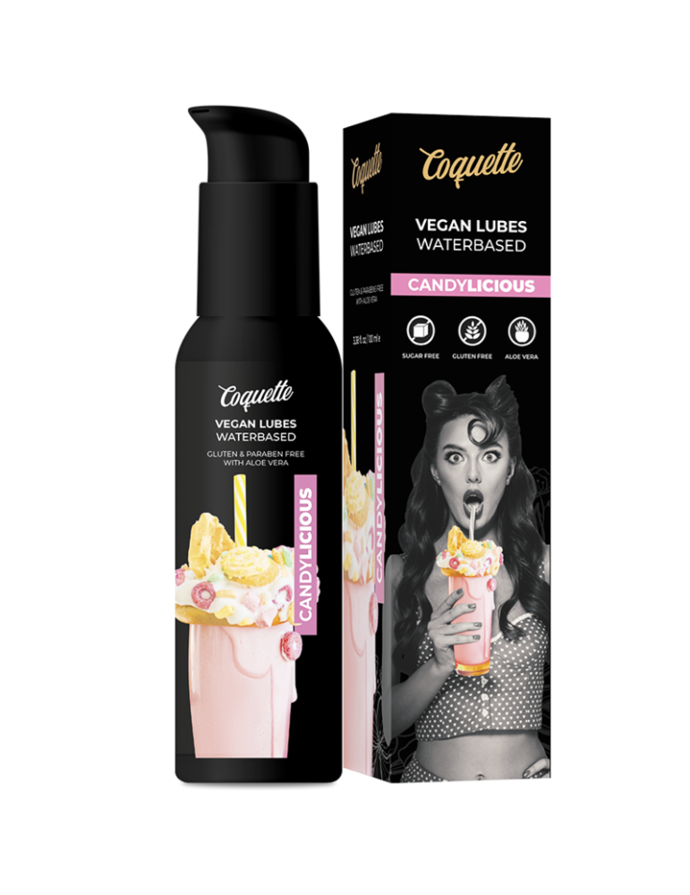 coquette premium experience lubrifiant vegan candylicious 100ml