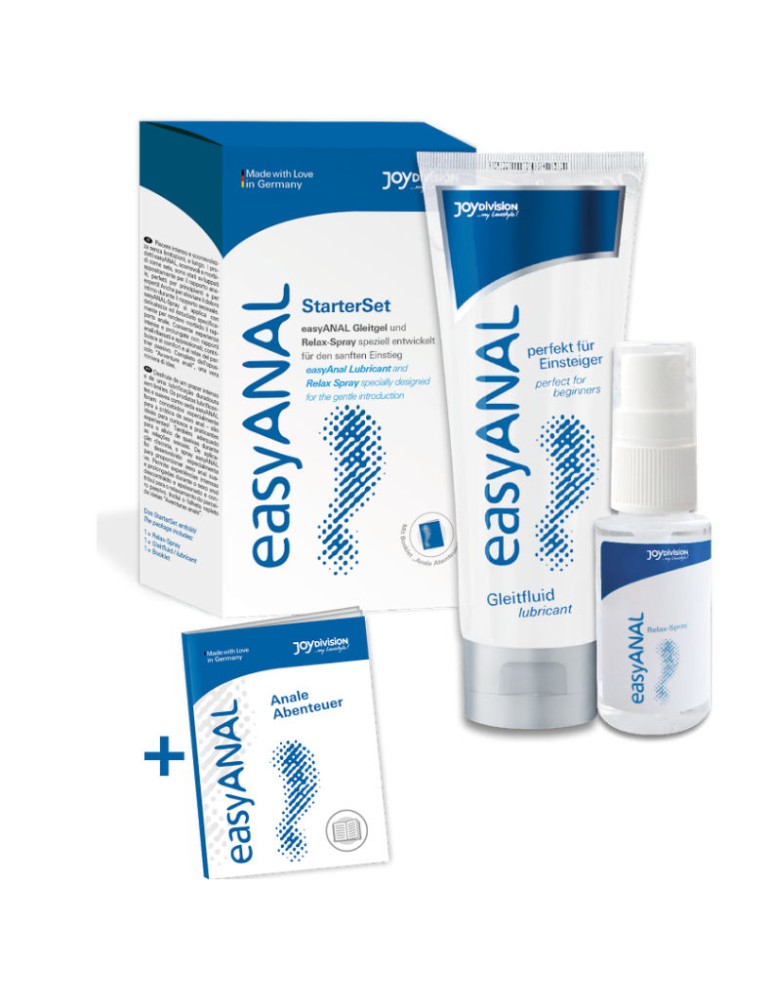kit de démarrage anal facile lubrifiant + relaxant anal