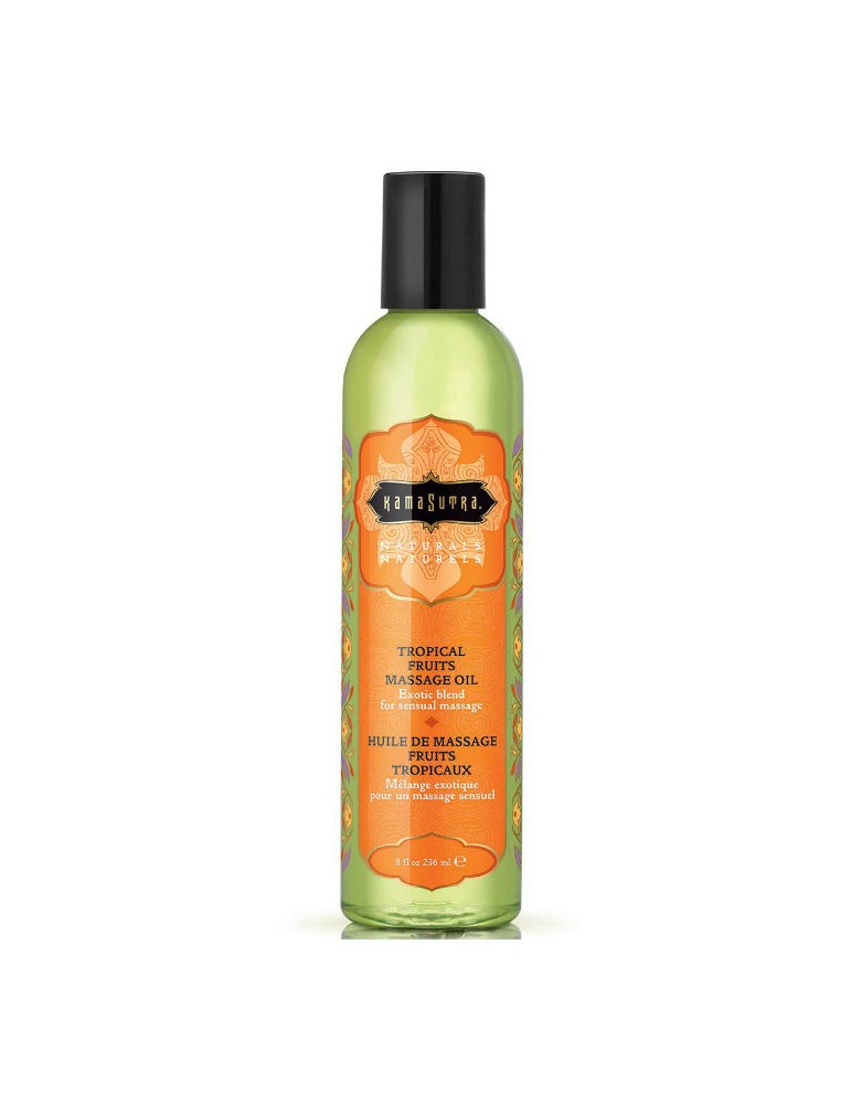 kamasutra naturals huile de massage aux fruits tropicaux 236 ml