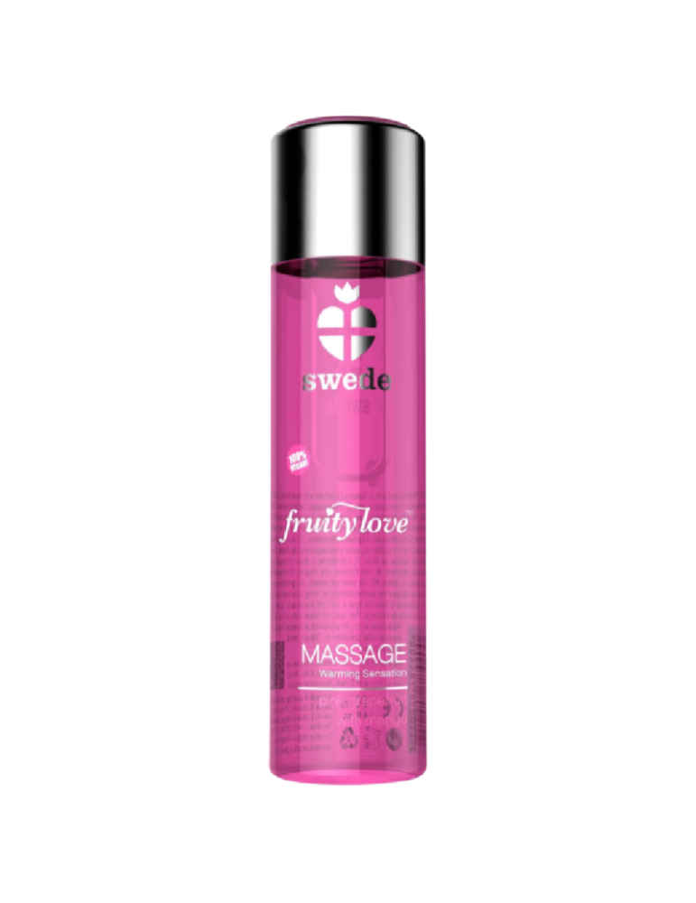 suède fruité amour huile effet chaleur framboise et rhubarbe 120 ml