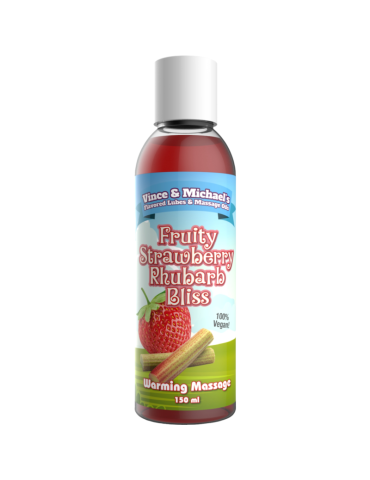 huile professionnelle de fraise et rhubarbe vincen & michael's 150ml