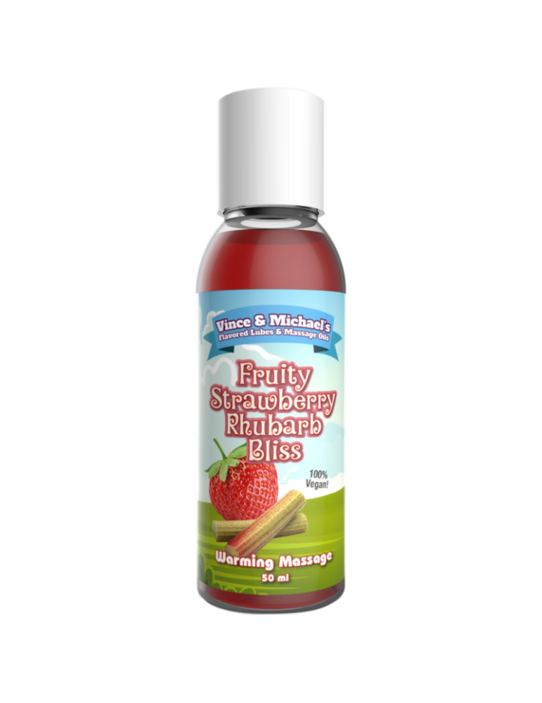 huile professionnelle de fraise et rhubarbe vincen & michael's 50ml