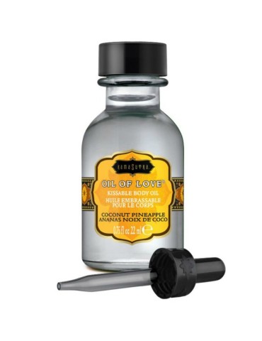 kamasutra oil of love huile comestible préliminaire spéciale - noix de coco et ananas 22 ml