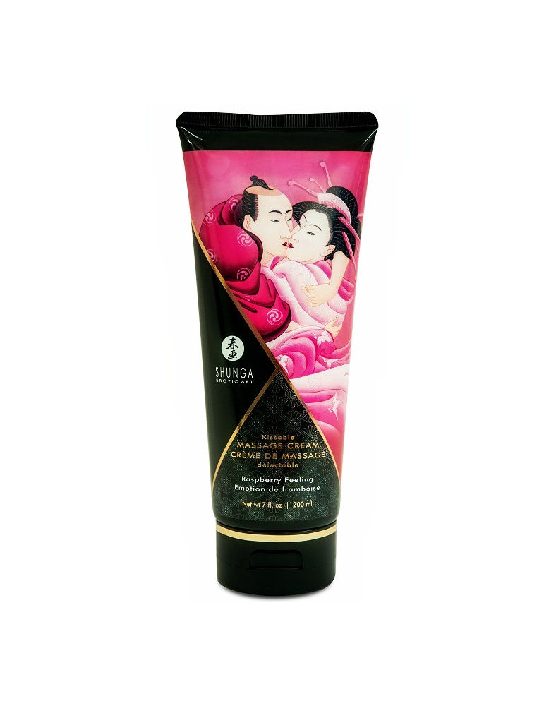crème de massage shunga framboise 200ml