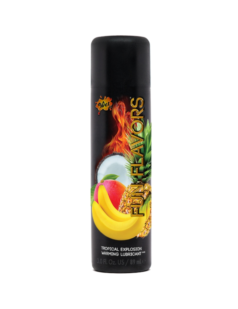 saveurs amusantes wet saveur d'explosion de fruits tropicaux 4 en 1 89 ml
