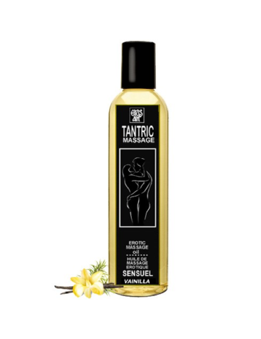 eros-art huile de massage tantrique naturelle et aphrodisiaque vanille 100 ml