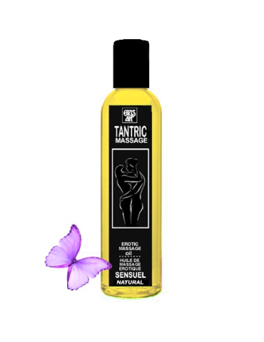 eros-art huile de massage tantrique naturelle et aphrodisiaque neutre 100 ml