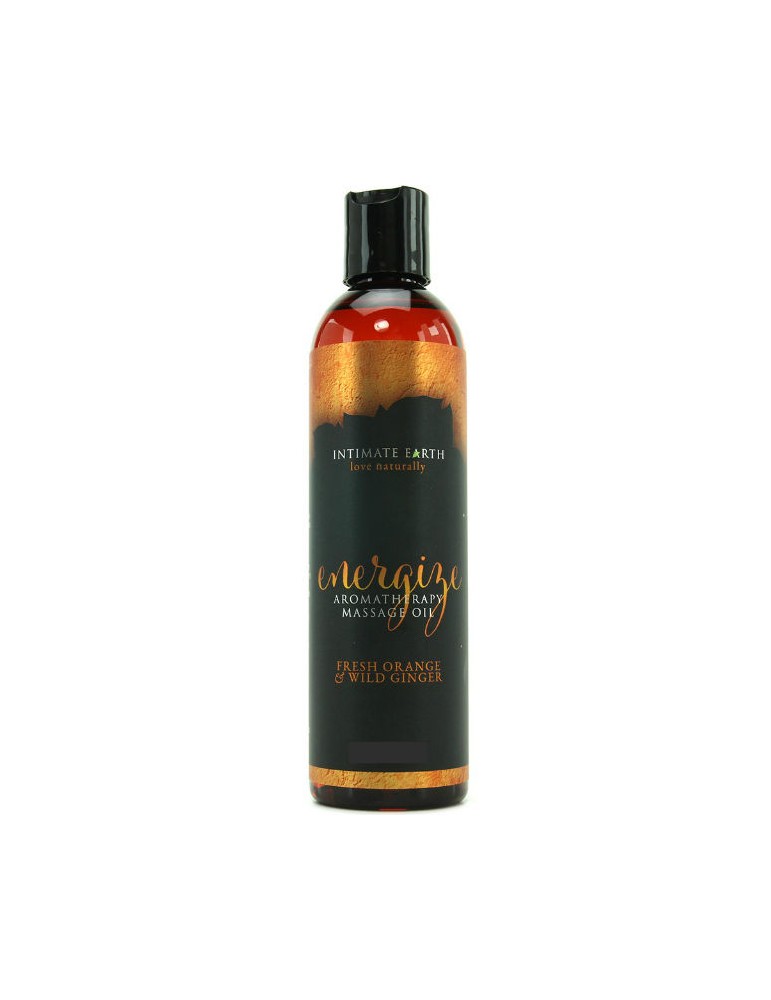 huile de massage aromathérapie terre intime orange et gingembre 120 ml