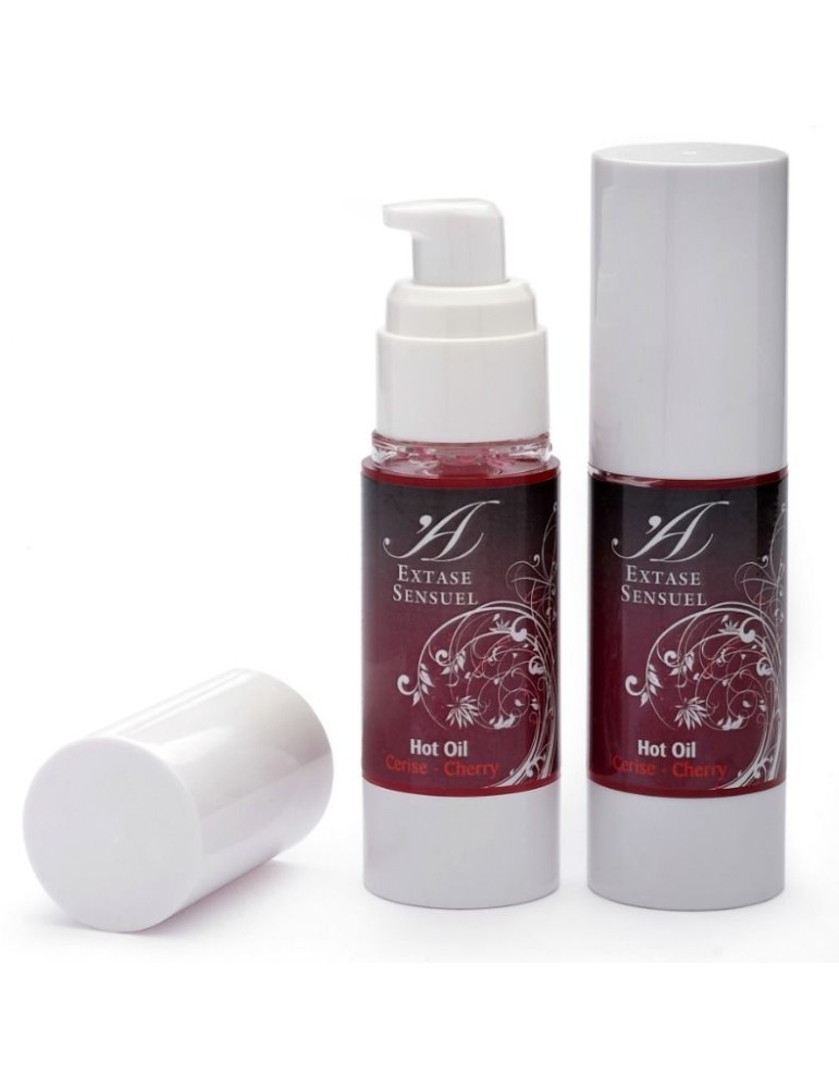extase sensuel huile stimulante de chaleur à la cerise 30 ml