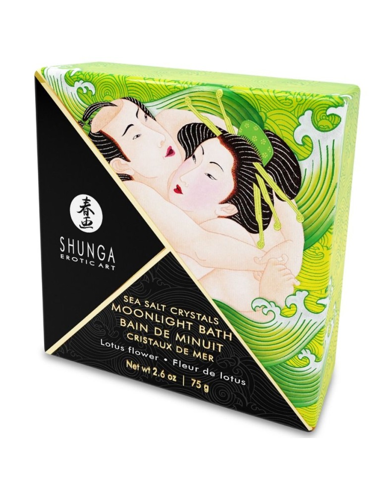 shunga sels de bain parfumés lotus 75gr