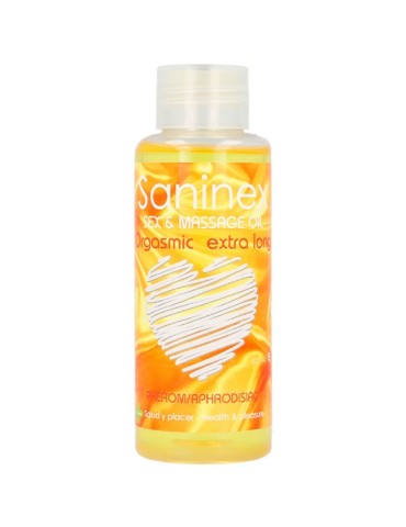 huile de massage extra longue orgasmique saninex 100 ml