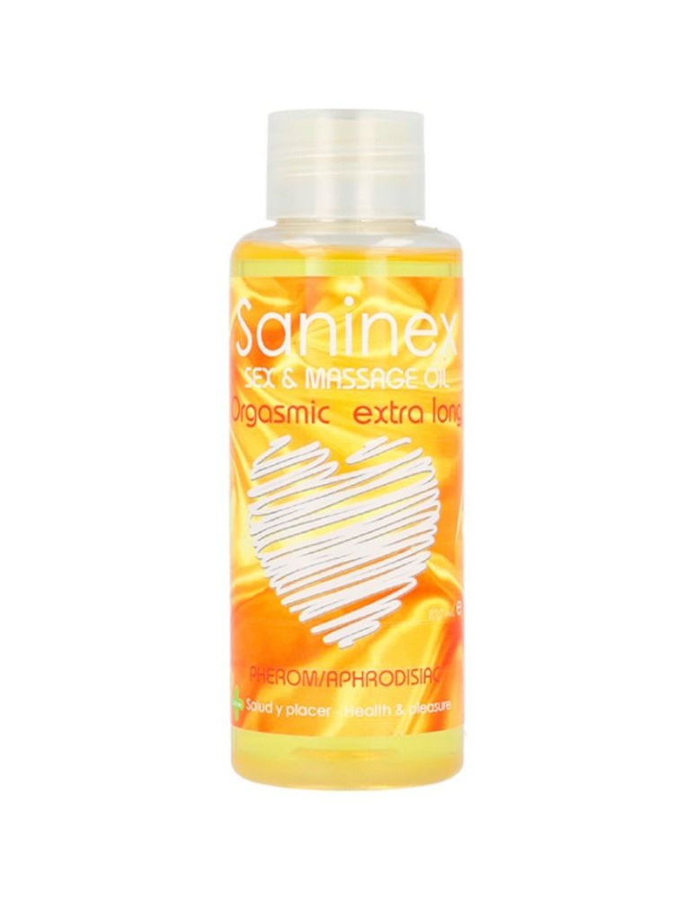 huile de massage extra longue orgasmique saninex 100 ml