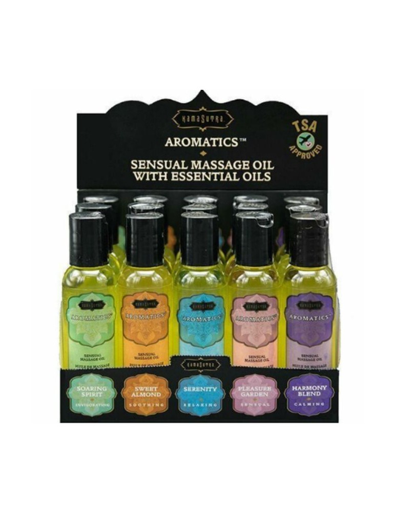 kamasutra set 15 huiles de massage + boîte de présentation