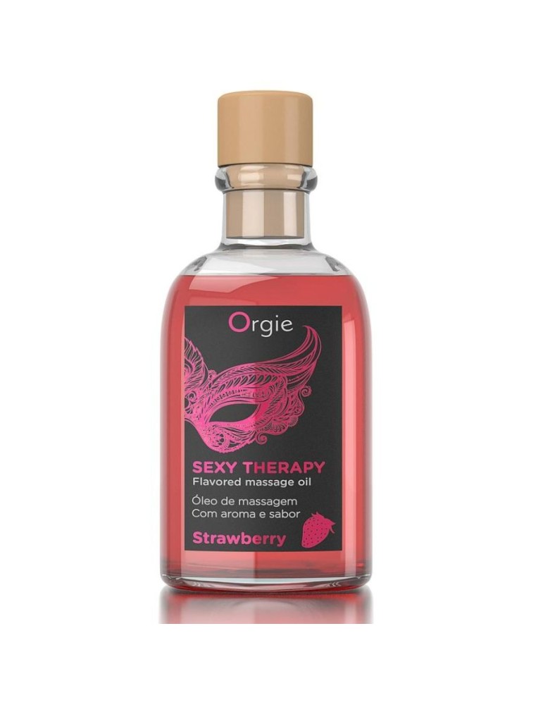 kit de massage des lèvres à la fraise orgie