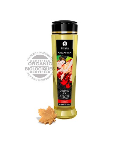 huile comestible de massage érotique bio shunga 240ml