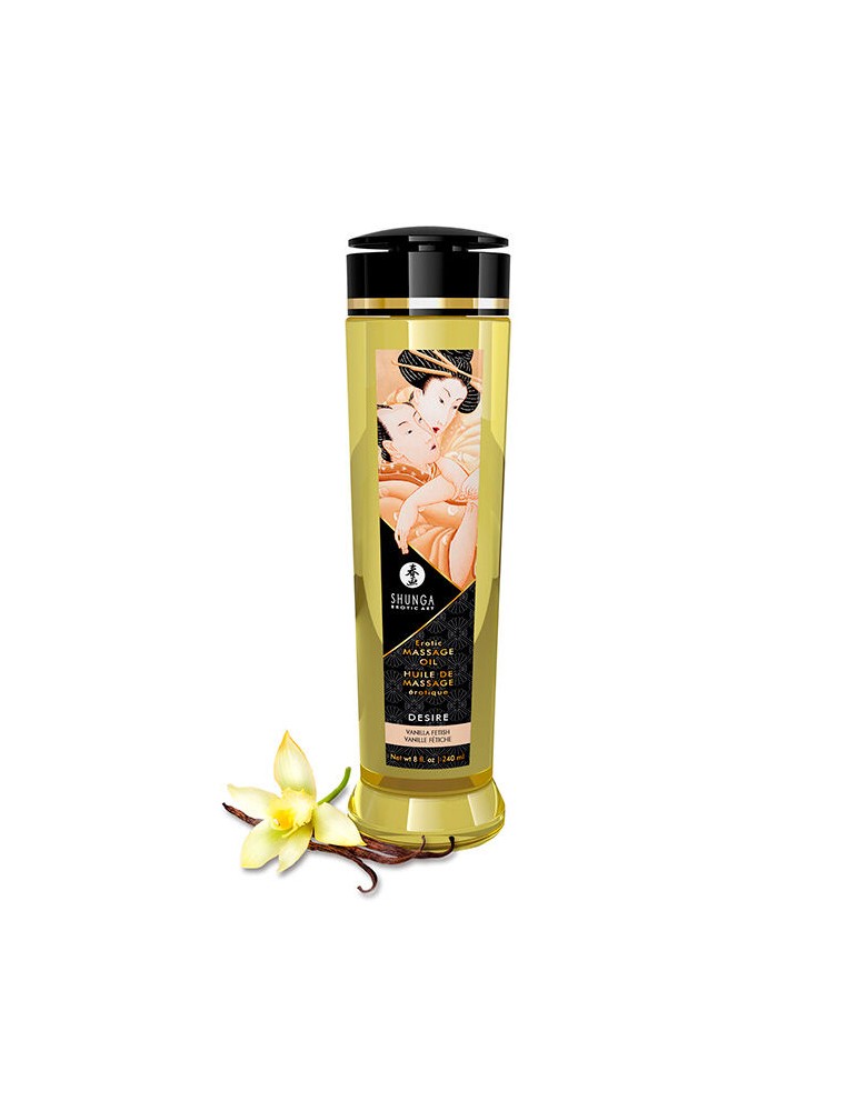 shunga huile de massage érotique désir 240ml