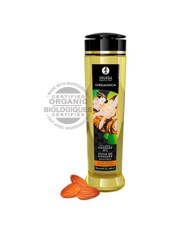 huile comestible de massage érotique bio shunga 240ml