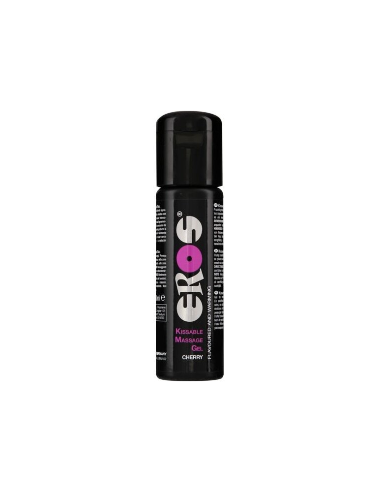 eros kissable huile de massage effet chaleur cerise 100 ml