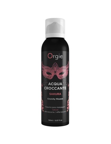 orgie sakura parfum crème de massage effervescente 150 ml