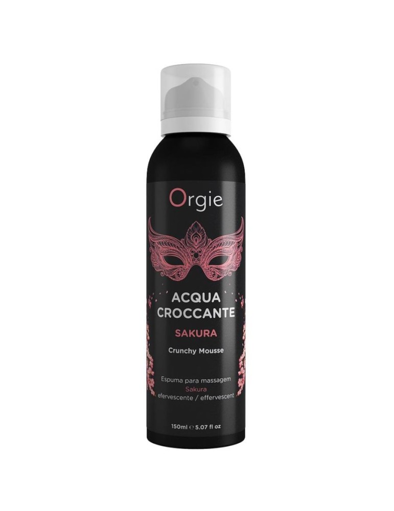 orgie sakura parfum crème de massage effervescente 150 ml