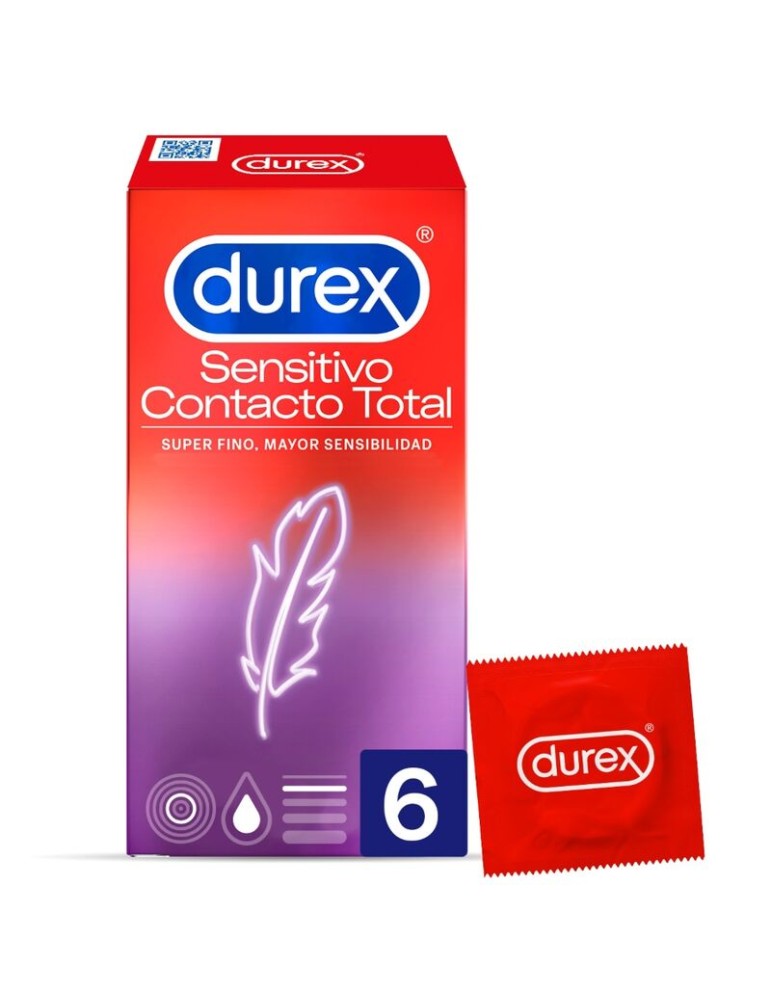 sensible durex total contact 6 unités