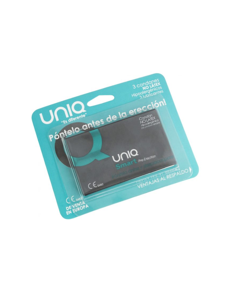 préservatif de pré-érection uniq smart sans latex 3 u.