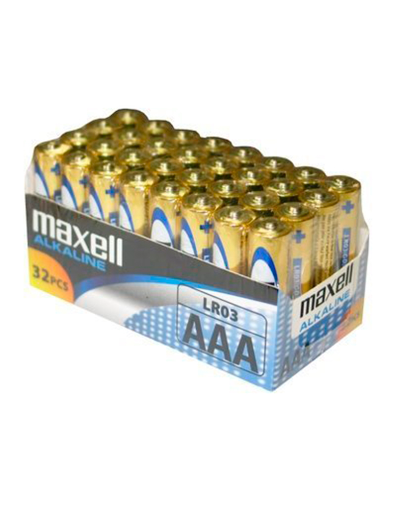 maxell pile alcaline aaa lr03 pack * 32 piles