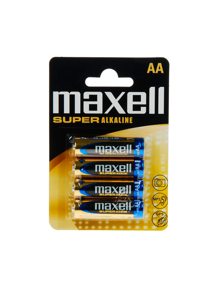 maxell pile super alcaline aa lr6 blister * 4
