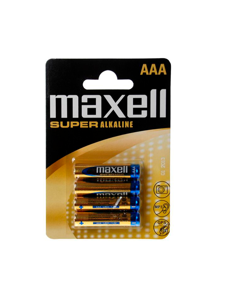 maxell pile super alcaline aaa lr03 blister * 4