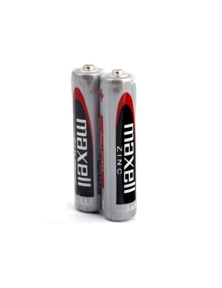 batterie saline au manganèse maxell aaa r03 rétractable * 2