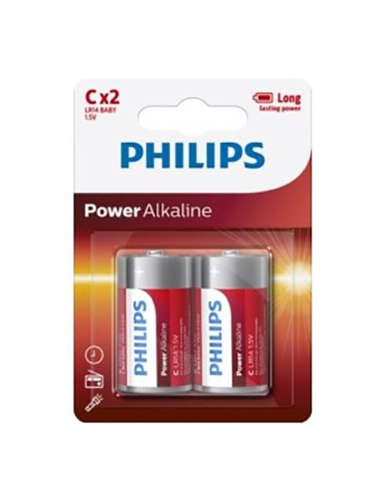 pile alcaline philips power c lr14 blister * 2