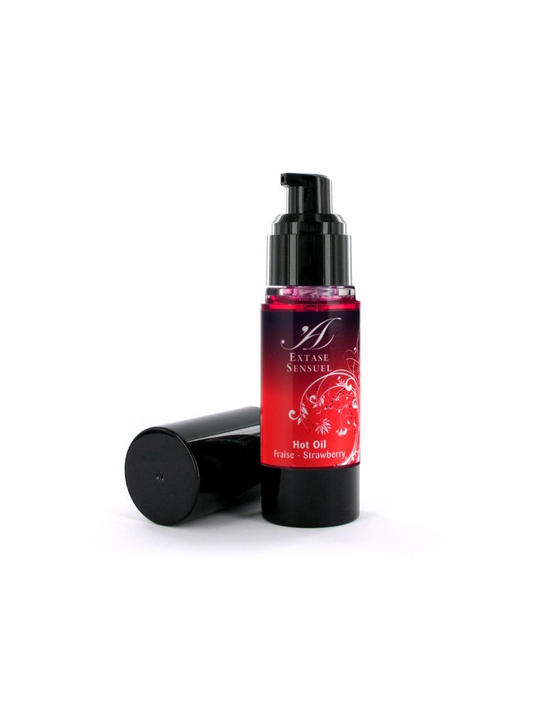 extase sensuel huile stimulante de chaleur à la fraise 30 ml_2