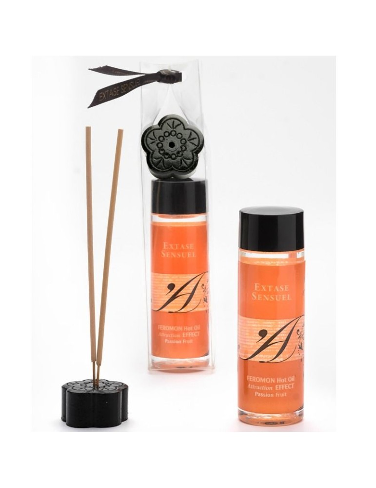 extase sensuel a.de effet de chaleur de massage aux phéromones fruit de la passion 100ml_2
