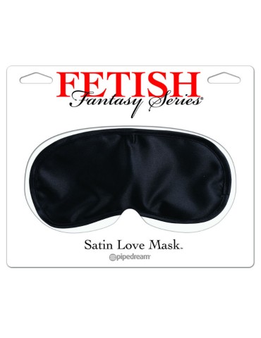 masque de satin noir fantaisie fétiche