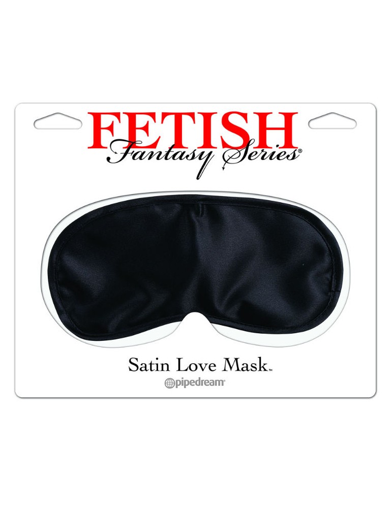 masque de satin noir fantaisie fétiche
