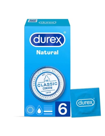 Durex natural plus 6 unités
