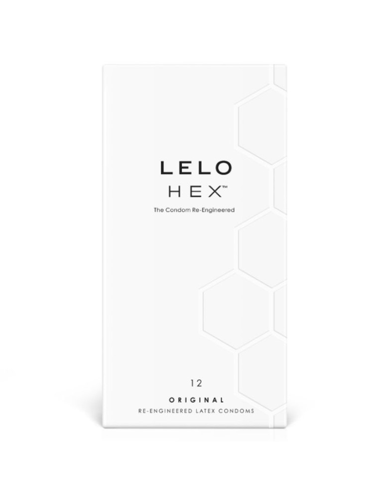 boîte de préservatif hexagonale lelo 12 unités