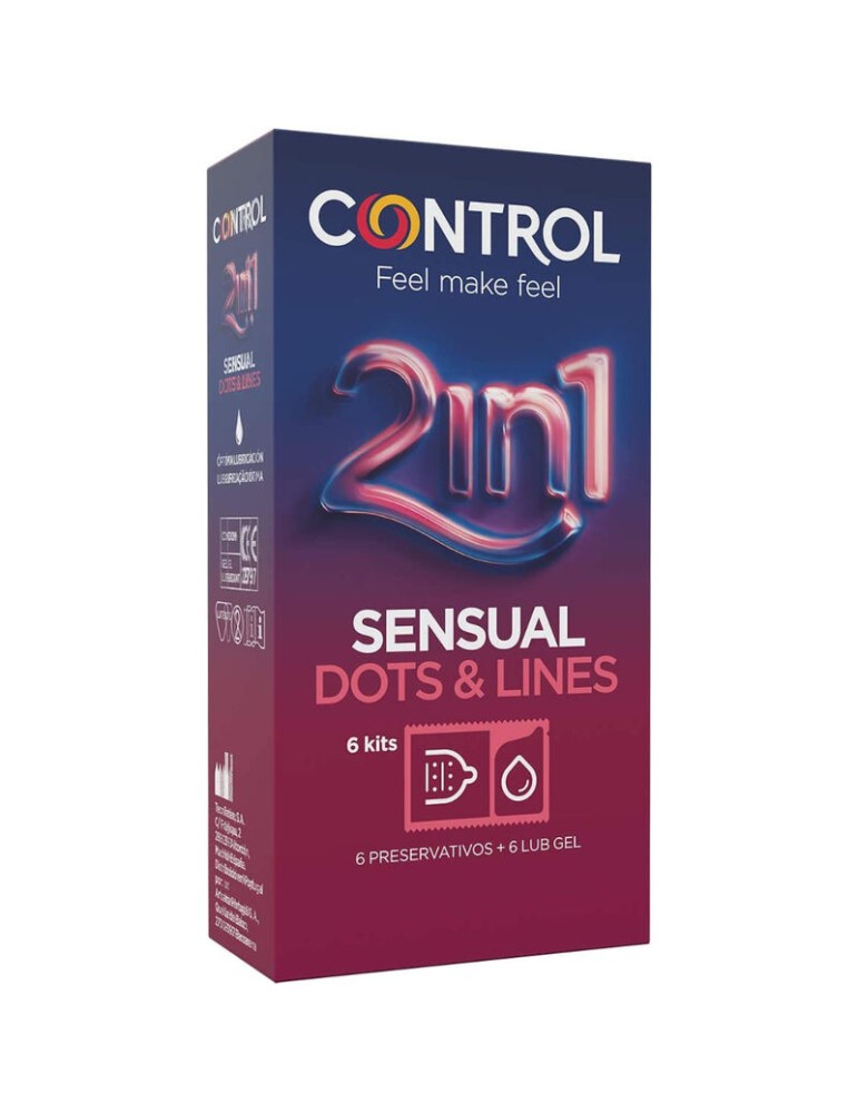 contrôle 2 en un seul toucher et toucher + lubrifiant 6 unités