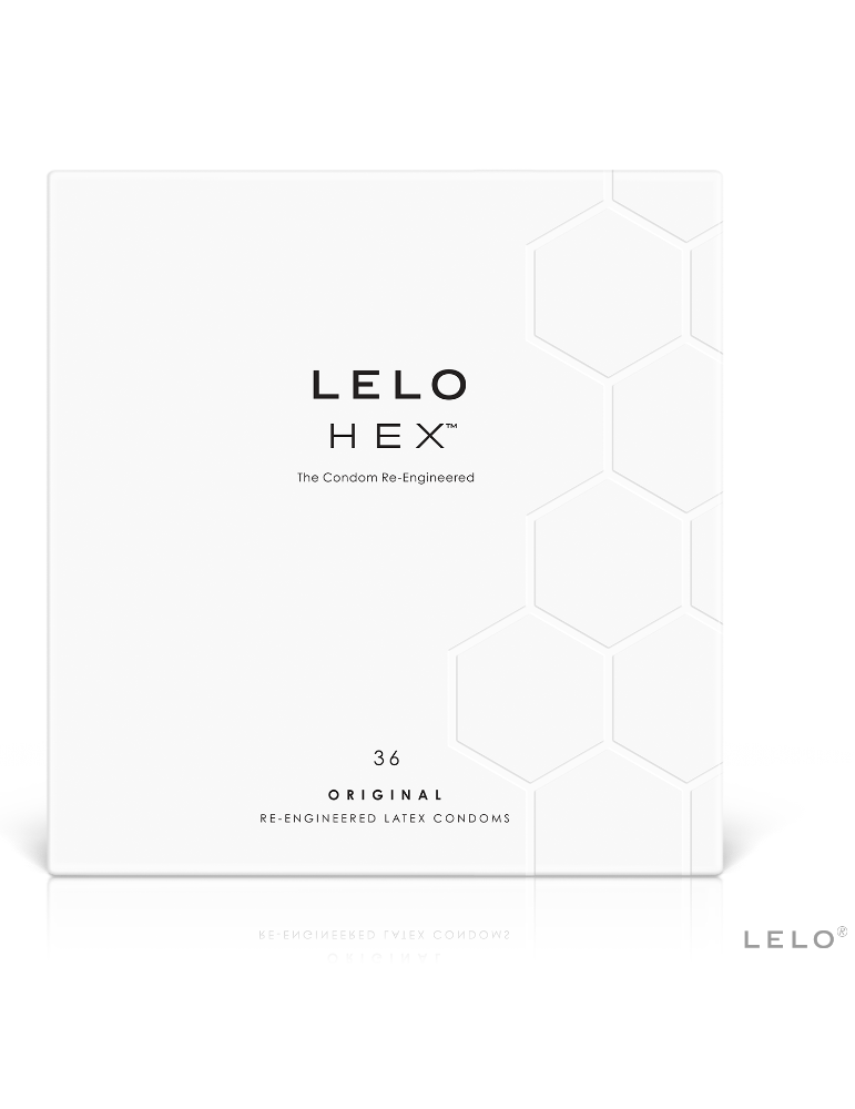 boîte de préservatif hexagonale lelo 36 unités